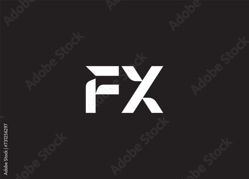 FX logo vector illustration design