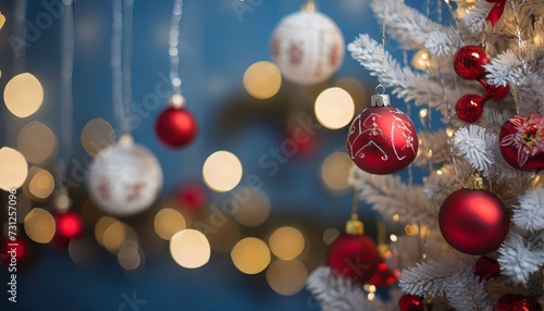 christmas decoration on backgtound photo