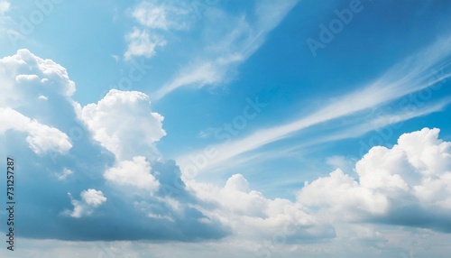 blue sky cloud banner