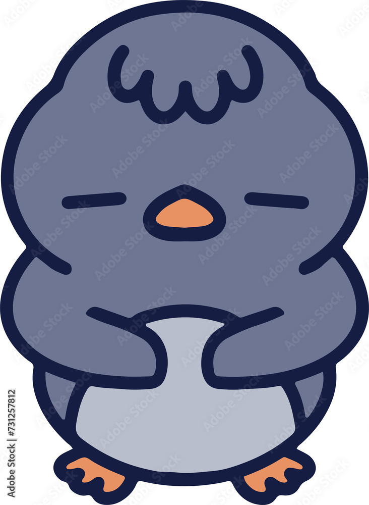 cute christmas penguin