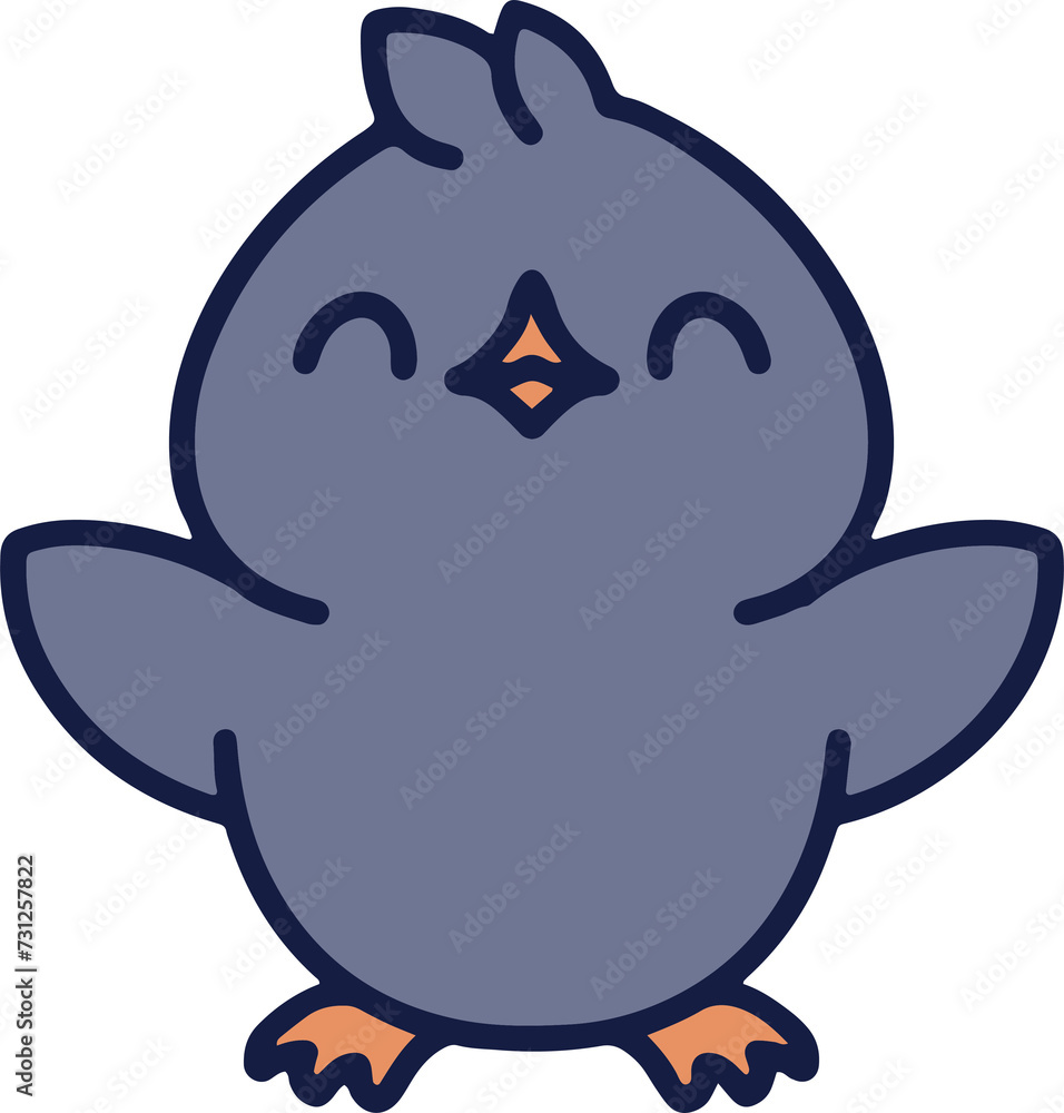 Fototapeta premium cute christmas penguin