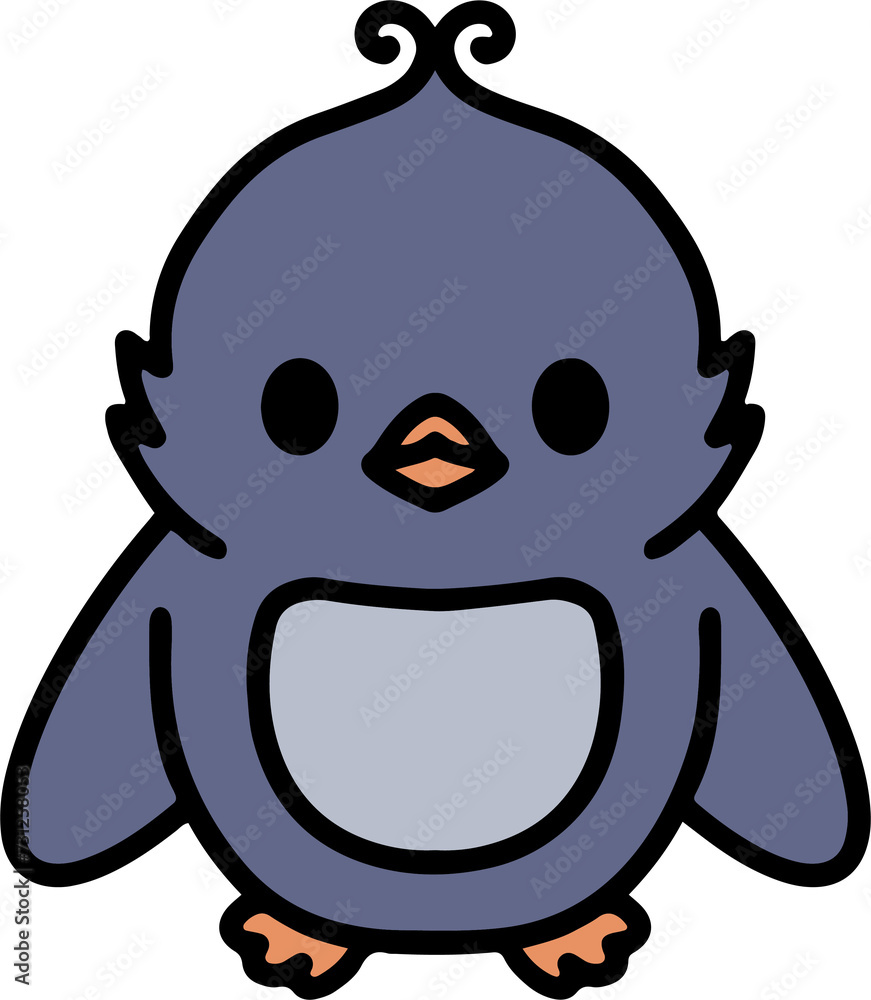 Obraz premium little penguin cartoon