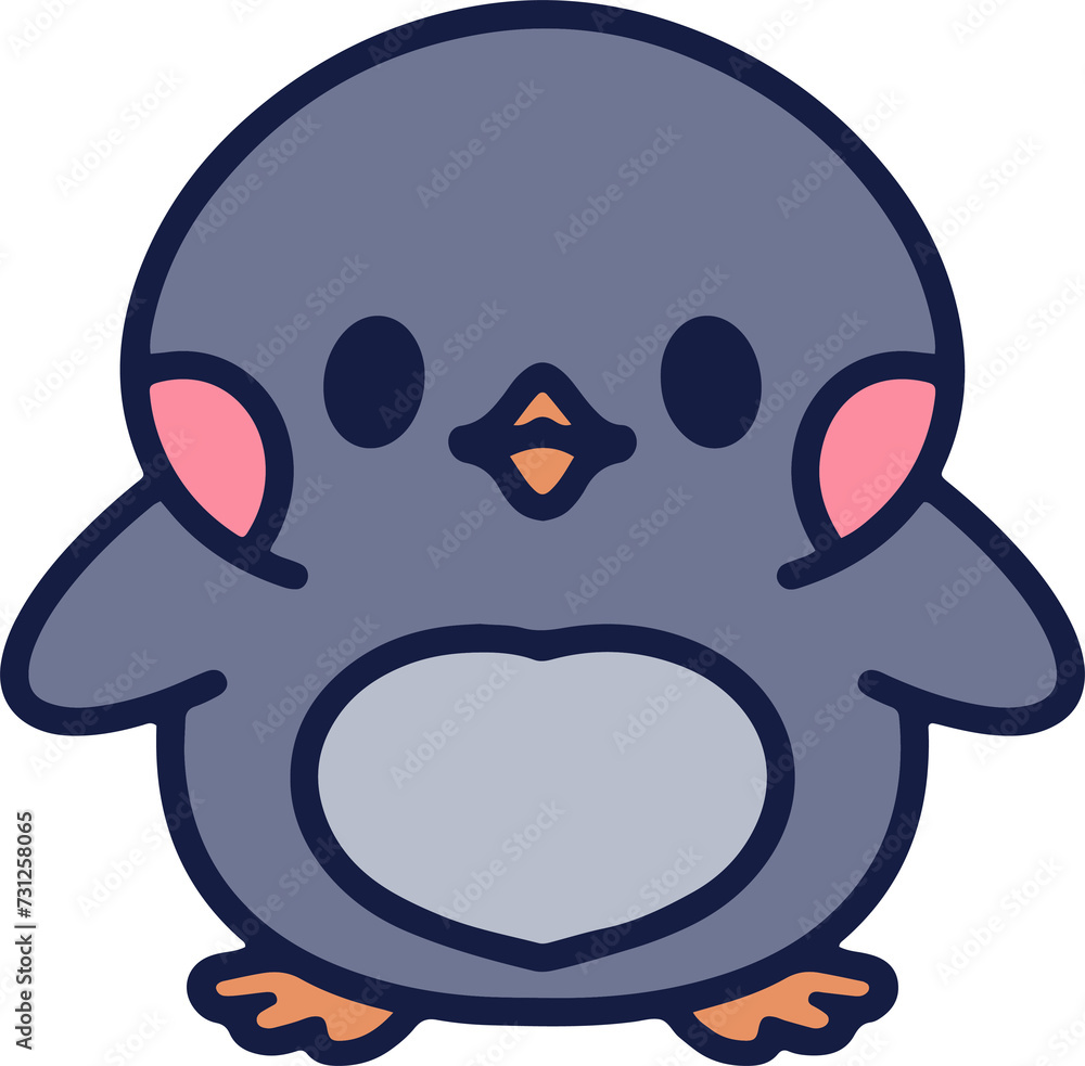 Fototapeta premium little penguin cartoon