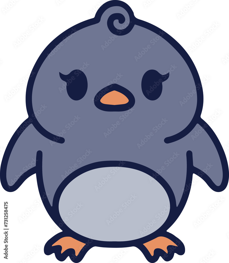 Fototapeta premium cute christmas penguin