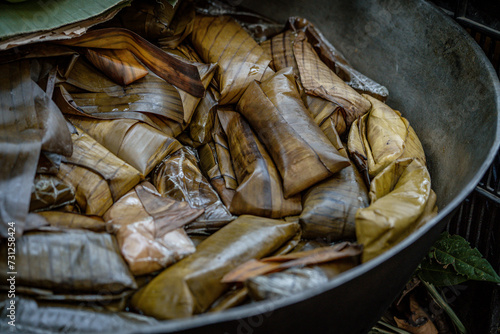 Tamales in a large bowl