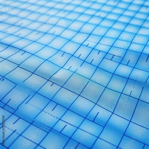 Azure chart paper background in a square grid pattern © Celina