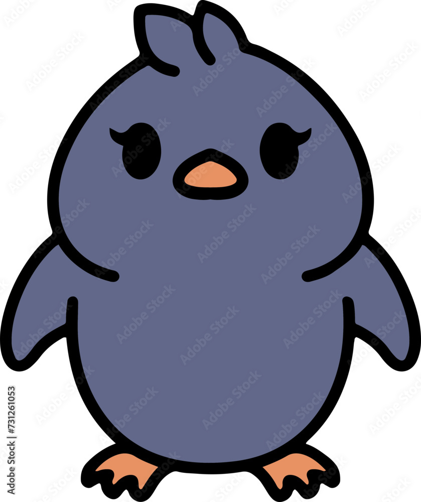 Obraz premium cute cartoon penguin