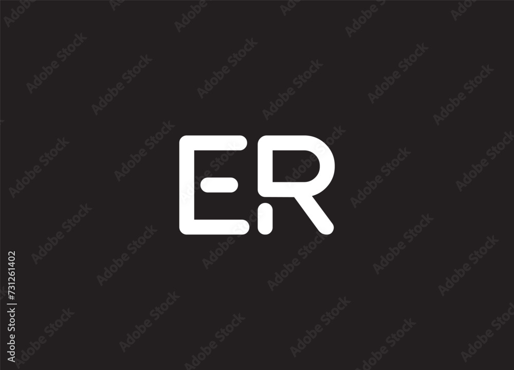 ER Letter Logo Design Template Vector ER Letter Logo Design Template Vector