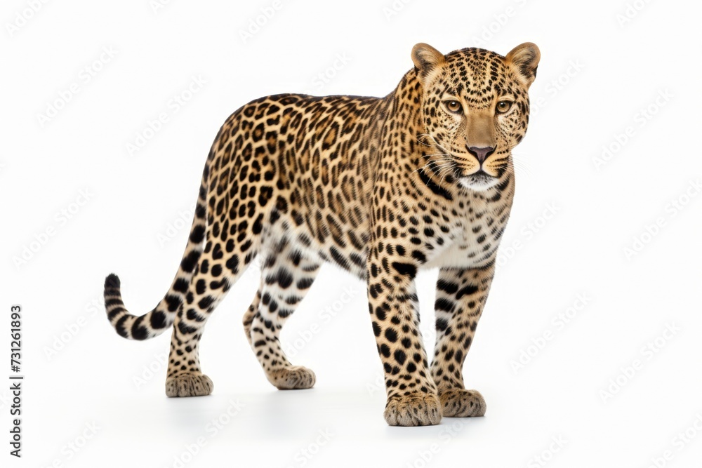 leopard isolated on plain background leopard isolated on plain background