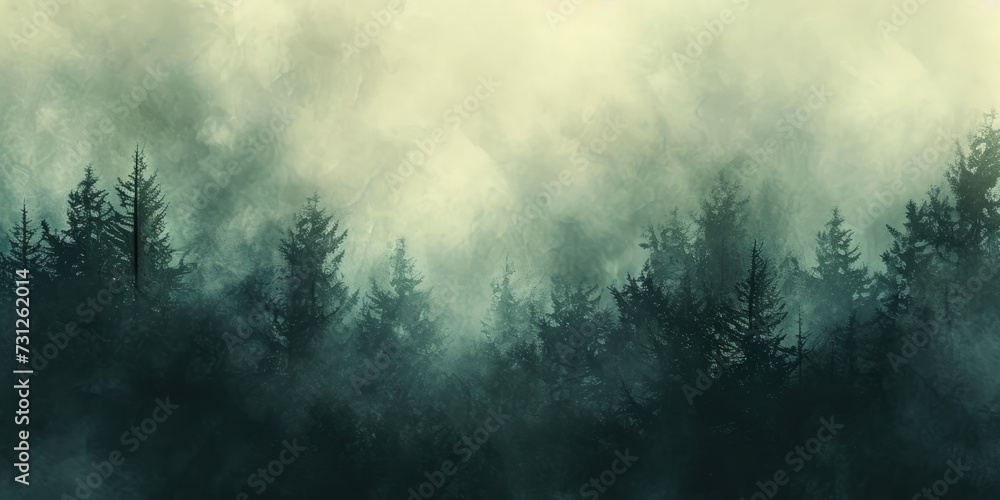 Foggy humid weather texture background Generative AI - obrazy, fototapety, plakaty 