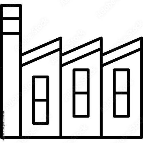 factory outline icon