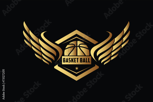 Basketball logo vector graphic for any business especially for sport team, club, community.