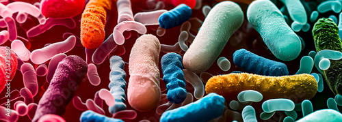 Bacteria. Germs. Microbes. Microbiota. Microbiome photo