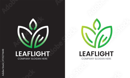 Green leaf nature green power lamp bulb isolated green eco energy concept vector icon 