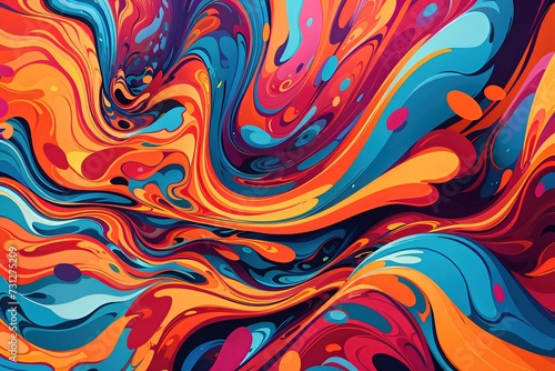 Abstract vector composition with a futuristic feel