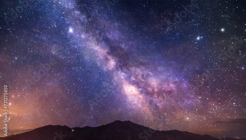 the cosmos filled with countless stars background