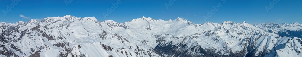 Winterpanorama Zillertaler Berge Südseite