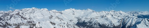 Winterpanorama Zillertaler Berge S  dseite