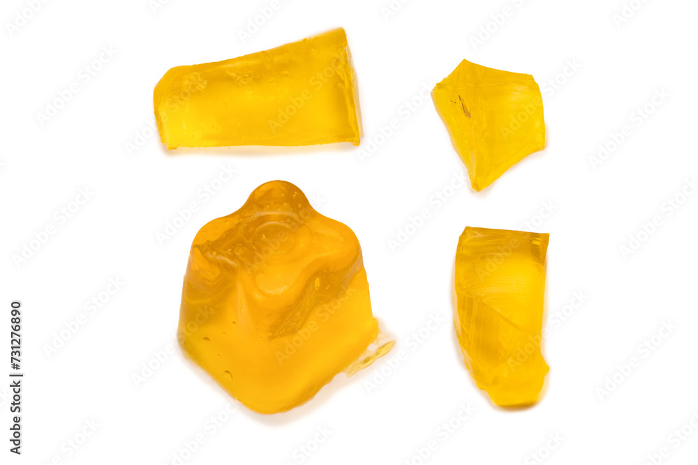 Sweet fruit jelly dessert isolated on a white background. Sweet fruit jelly dessert isolated on a white background.