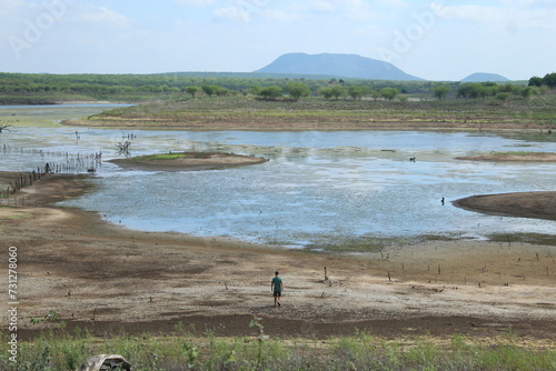 lago cocorobó, em Canudos, bahia  photo