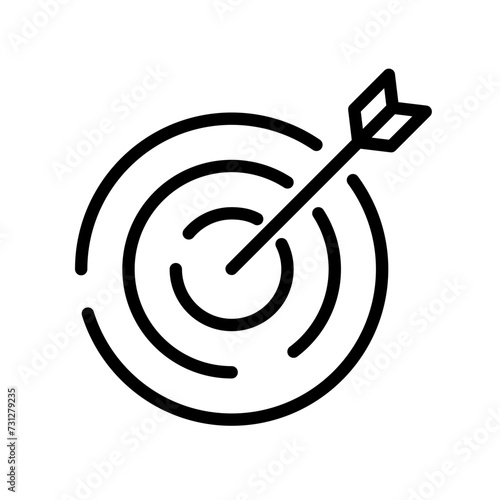 target with arrow- vector icon