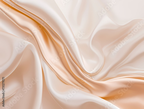 silk fabric background, abstract background with waves. Generative AI