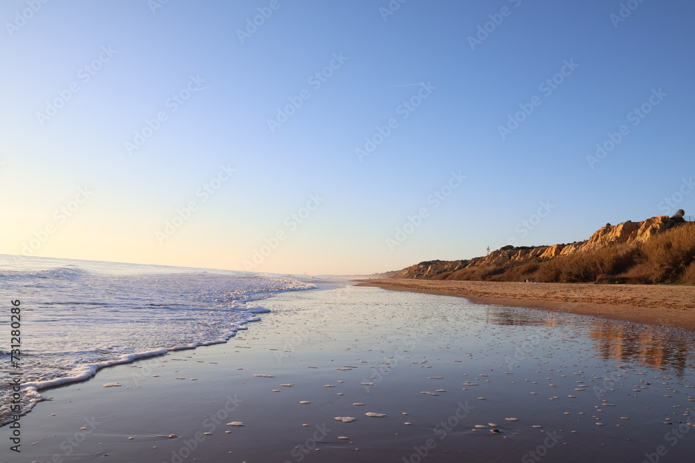 Landscape mazagon beach, huelva