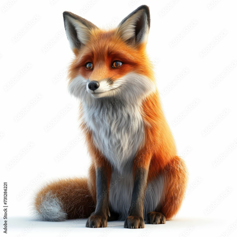 Obraz premium cute little fox
