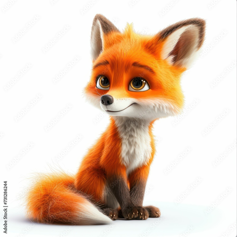 Obraz premium cute little fox