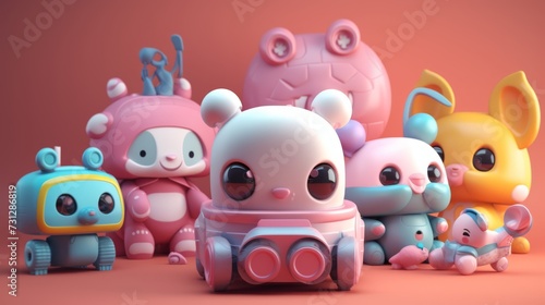 3d render of a toys