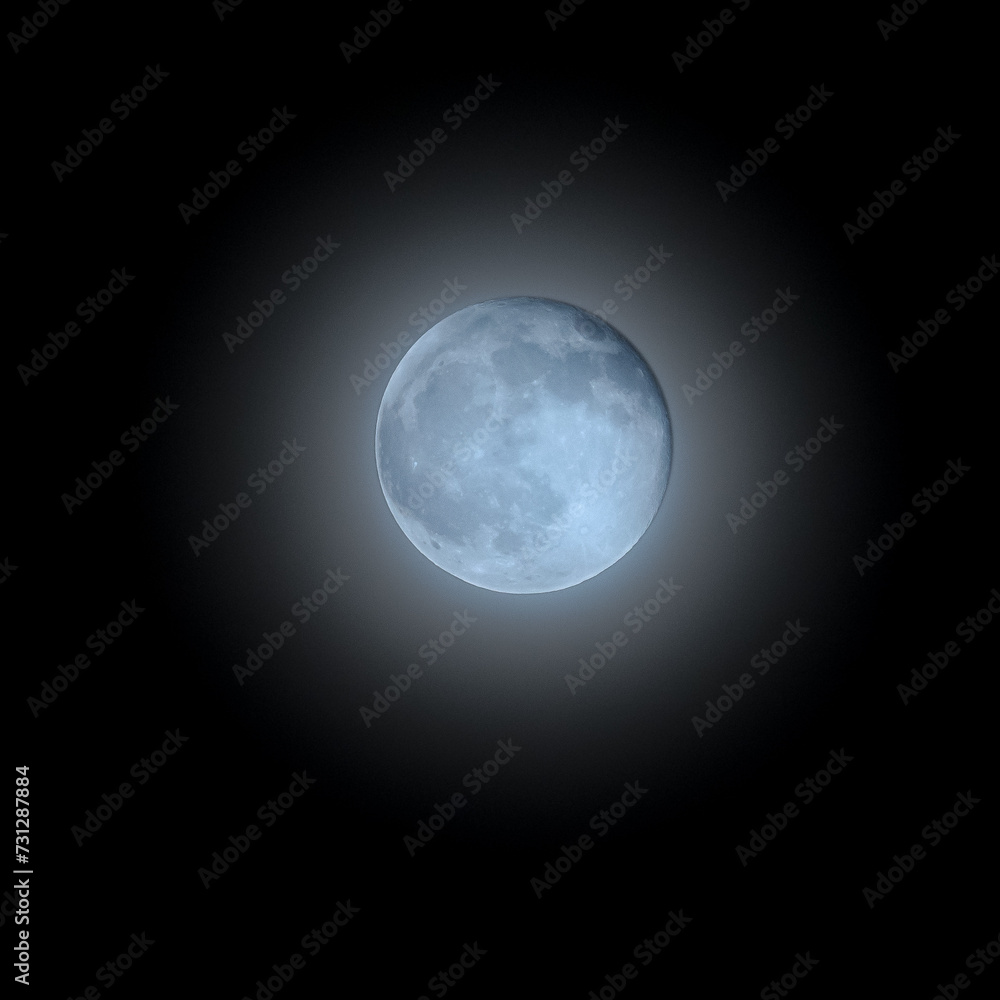 Obraz premium full moon in night sky