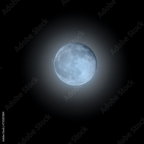 full moon in night sky