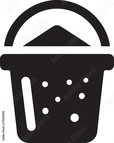 Sandy Bucket Silhouette vector