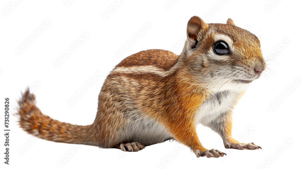 Close-Up of Squirrel on White Background Close-Up of Squirrel on White Background