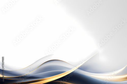 Shiny gold wave lines, light lines and technology background, energy and digital concept for technology business template. Vector illustration.