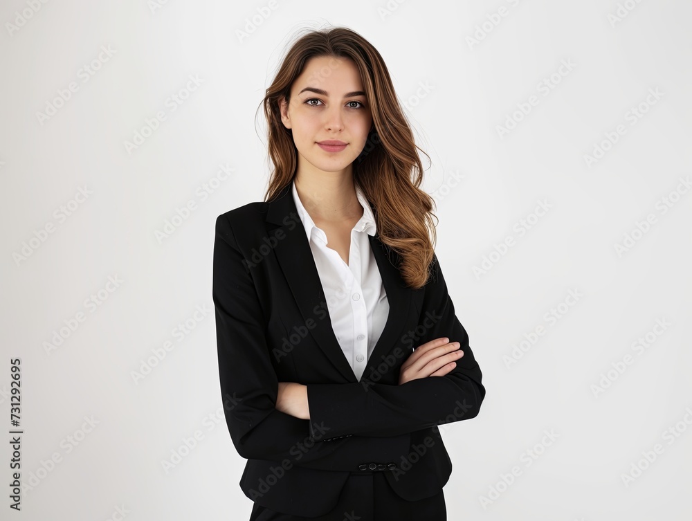 Professional Woman Posing in Business Attire Professional Woman Posing in Business Attire