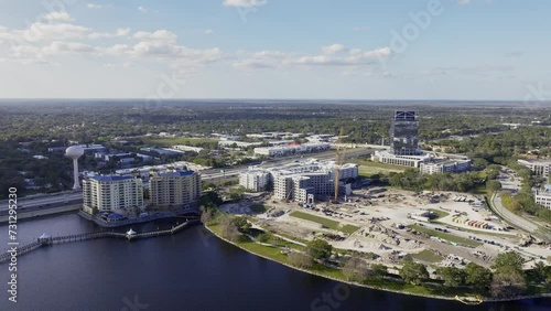 Aerial video of Altamonte Springs, Florida, USA. February 7, 2024. photo