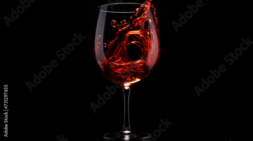 red wine in glass,, glass of wine