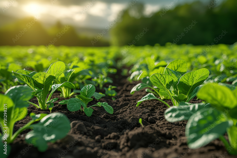 A sustainable agriculture cooperative promoting regenerative farming practices for soil health and ecosystem restoration. Concept of regenerative agriculture. Generative Ai. A sustainable agriculture cooperative promoting regenerative farming practices for soil health and ecosystem restoration. Concept of regenerative agriculture. Generative Ai.