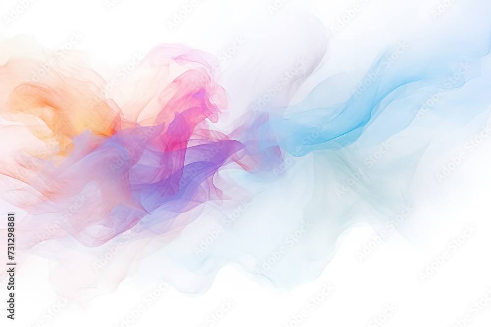 Abstract watercolor background. Colorful smoke. Digital art painting. Generative Ai