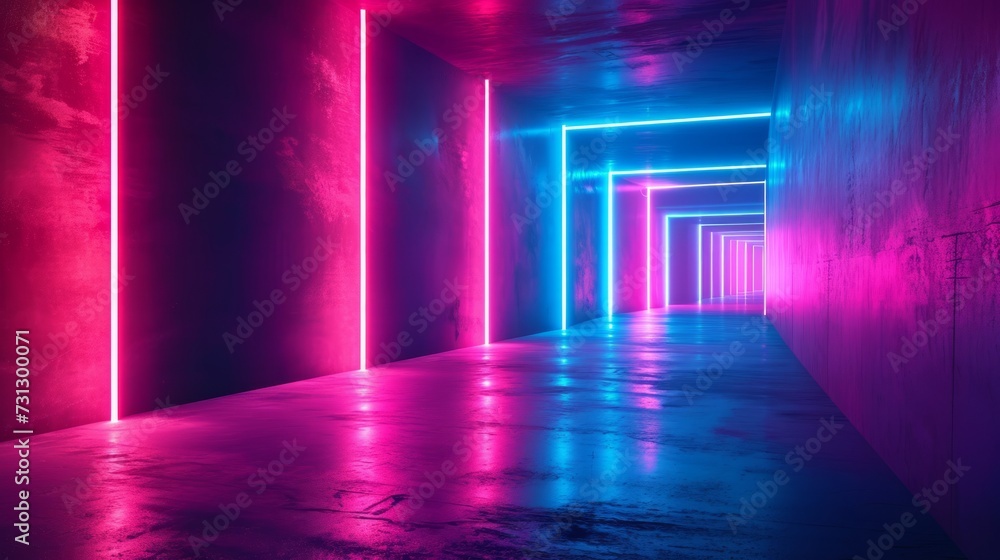Bold neon colors pop against dark backgrounds Bold neon colors pop against dark backgrounds