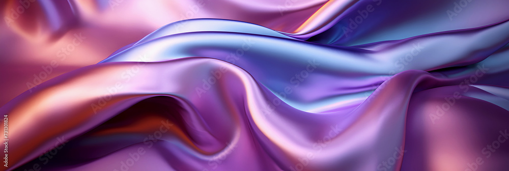 Fantastic colorful background with silk fabric texture, flat folds. Romantic background for your design. Banner Fantastic colorful background with silk fabric texture, flat folds. Romantic background for your design. Banner