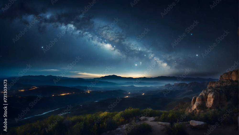 Fototapeta premium beautiful view of the night sky