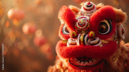 Energetic performances of the lion dance