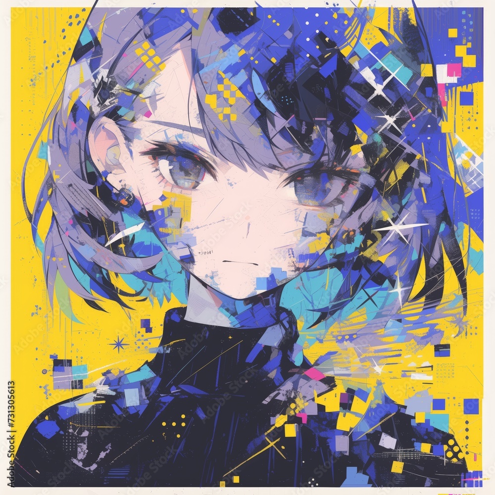 Naklejka premium Pixelated Dreams