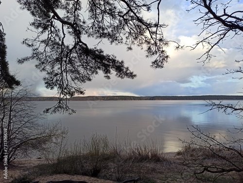 lake in the morning