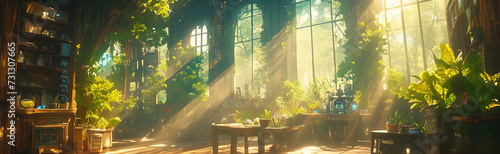 Wallpaper Mural planet earth future solar power illustration manga style Torontodigital.ca