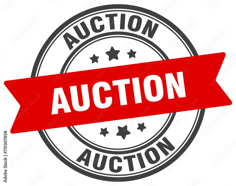 auction stamp. auction label on transparent background. round sign auction stamp. auction label on transparent background. round sign