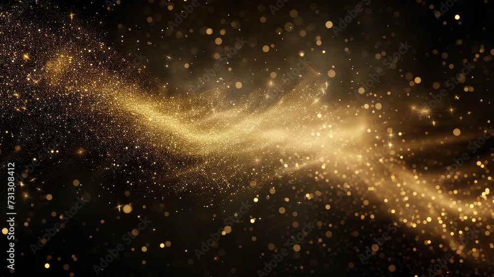 Obraz premium Gold abstract bokeh background