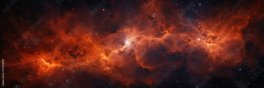 Cosmic Cascade. Nebulaic Beauty.Cosmic Kaleidoscope - obrazy, fototapety, plakaty 
